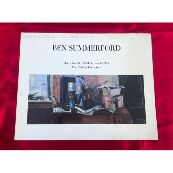 Ben Summerford Phillips Collection 1982-83 Art Brochure Exhibition DC Still Life - Picture 1 of 4